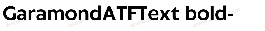 GaramondATFText bold字体转换